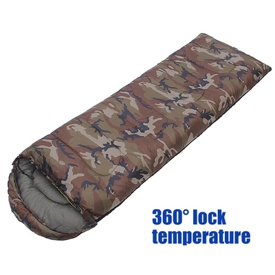 170T Polyester Camouflage Sleeping Bag 220x75cm Camping And Hiking Gear