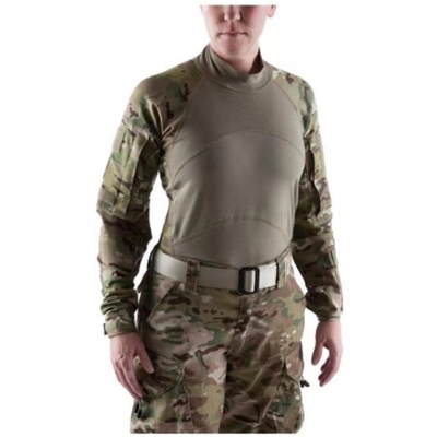 Camouflagem de tecido de ruptura camisa de combate tática militar fato de sapo