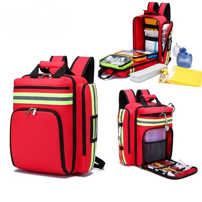 Mochila de primeiros socorros ao ar livre Kit de resgate de emergência Saco de emergência anti-terremoto inundação Grande capacidade