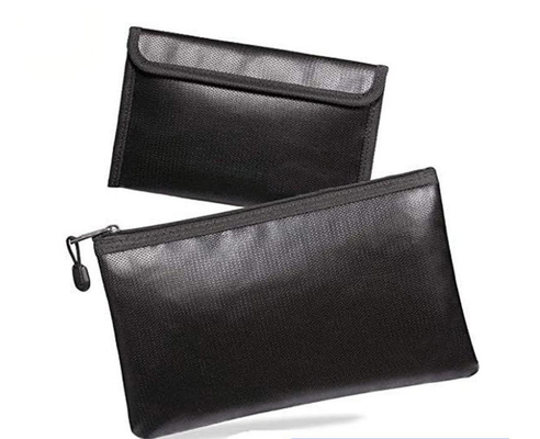 Bolsa para documentos à prova de fogo – Bolsa de armazenamento resistente à água e a altas temperaturas para arquivos A4, uso comercial e doméstico, à prova de umidade e com selo de zíper